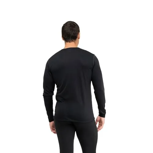 Hot Chillys Bi-Ply Crew Mens Black Medium