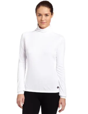 Hot Chillys Wopeach Skins Solid T-Neck Womens White Small