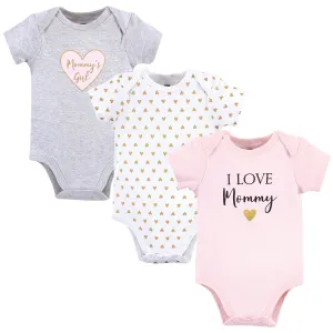 Hudson Baby Cotton Bodysuits, Girl Mommy