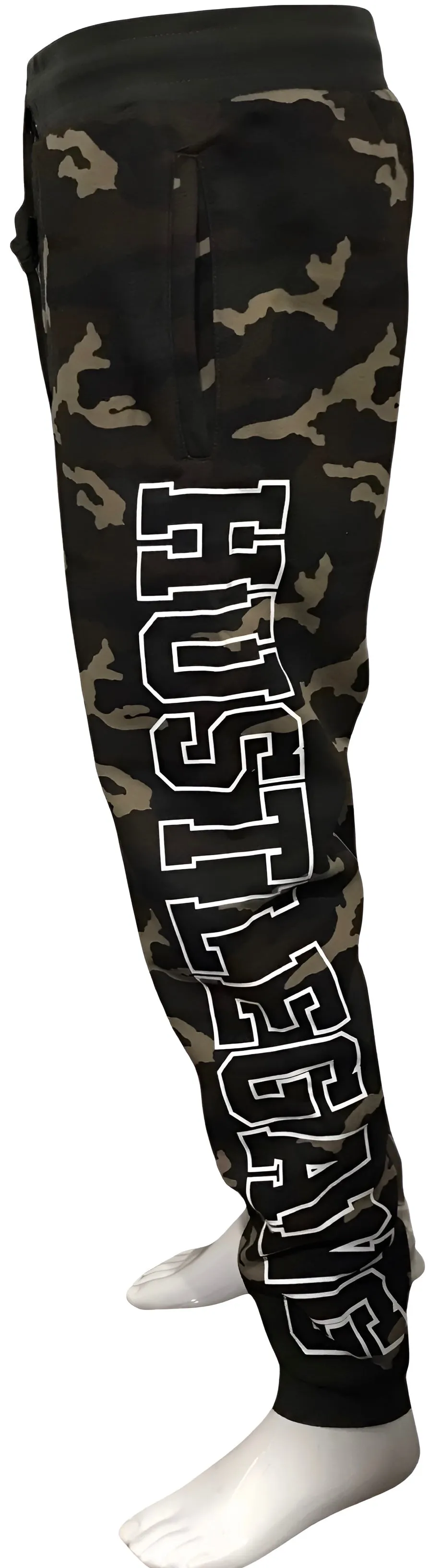 ^HUSTLE GANG^ (CAMOUFLAGE) ~COLLEGIATE~ KNIT JOGGERS SWEATPANTS