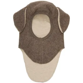 Huttelihut Brown Melange Balaclava Wool Fleece W. Lin.