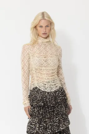 Joey the Label Lace Rouched Top