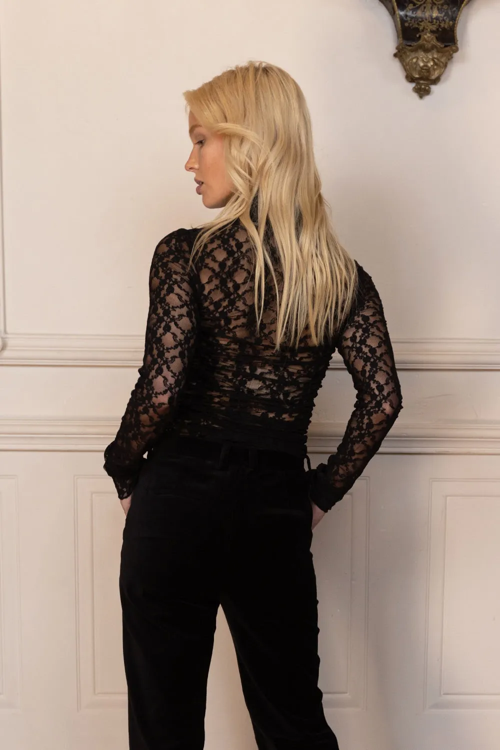 Joey the Label Lace Rouched Top