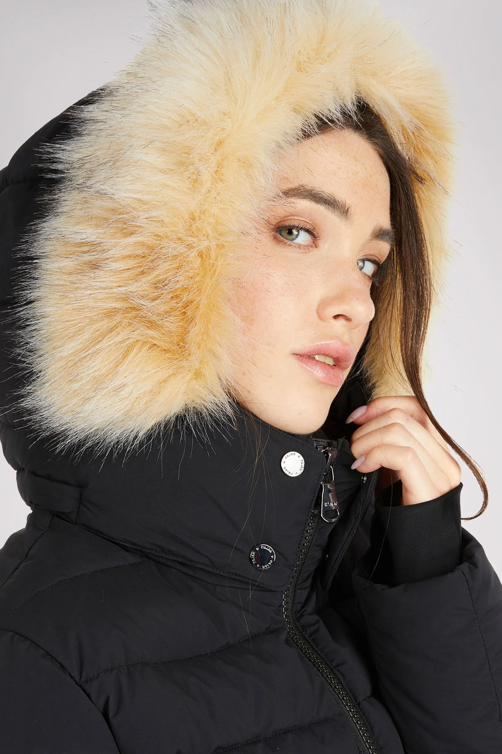 Jupiter Women's Puffer Jacket w/ Faux Fur Trim