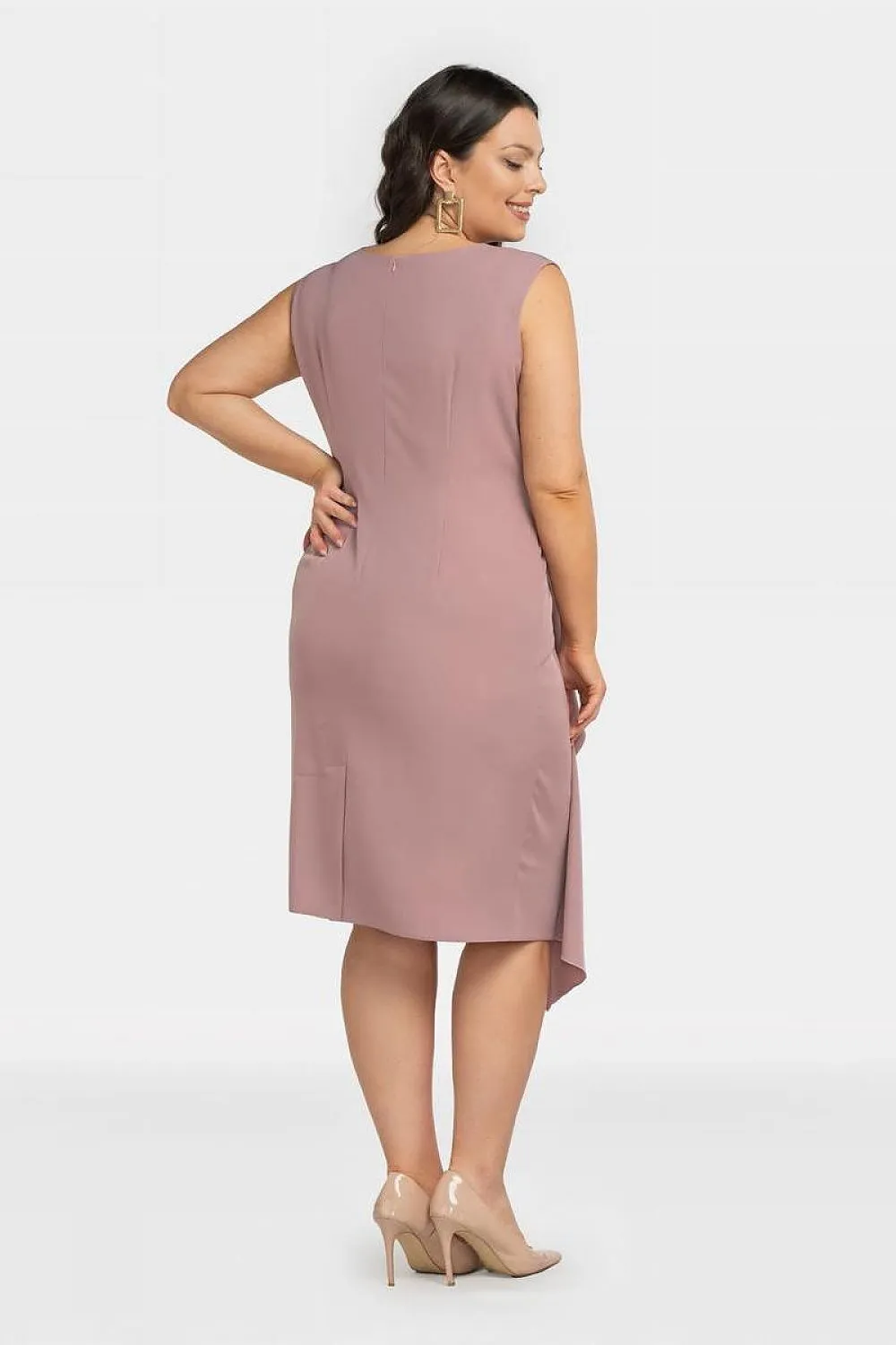 KARKO Elegant Plus size Knee-Length Pencil-Skirt Dress- European Made