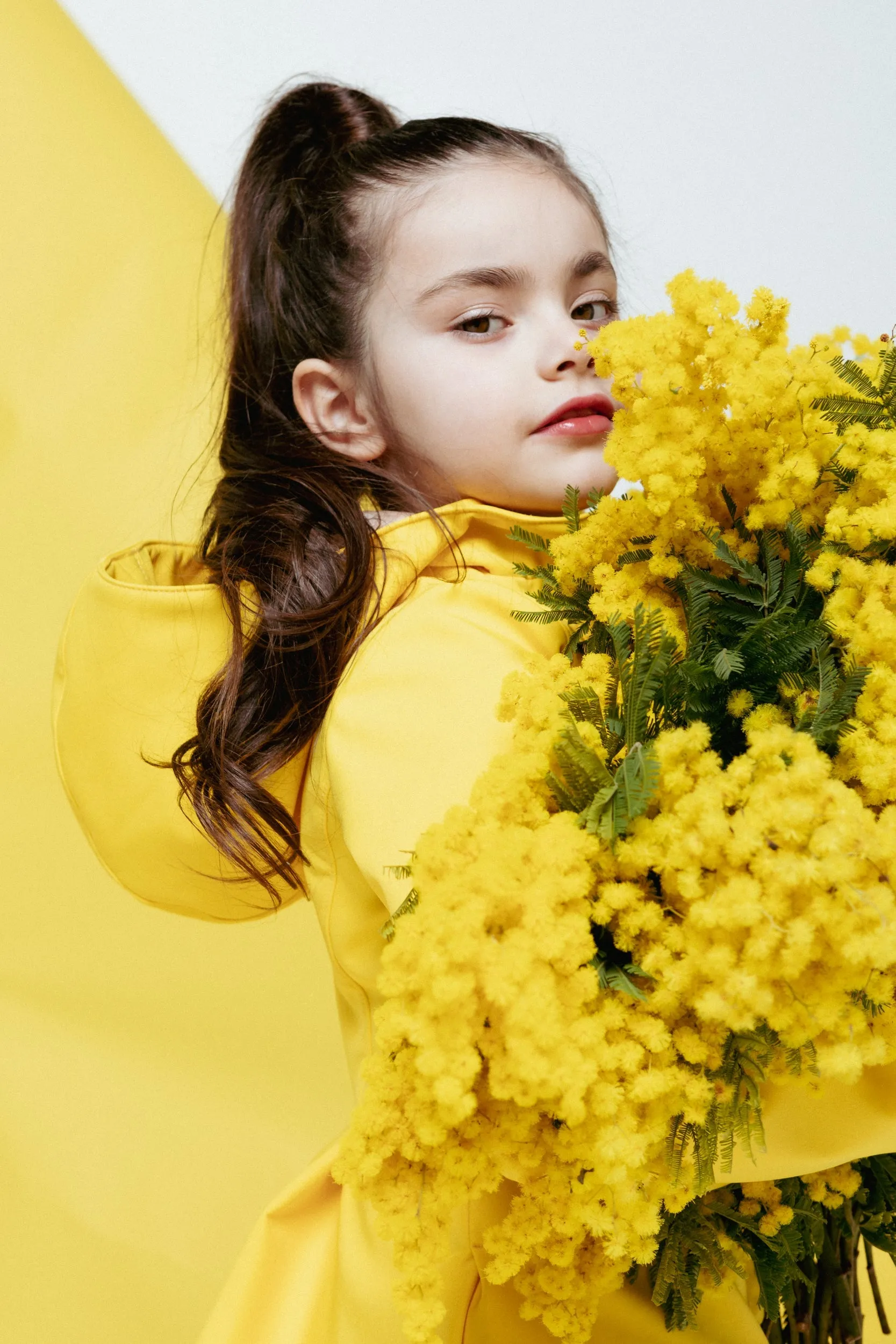 Kids' Yellow Sun Raincoat Yellow