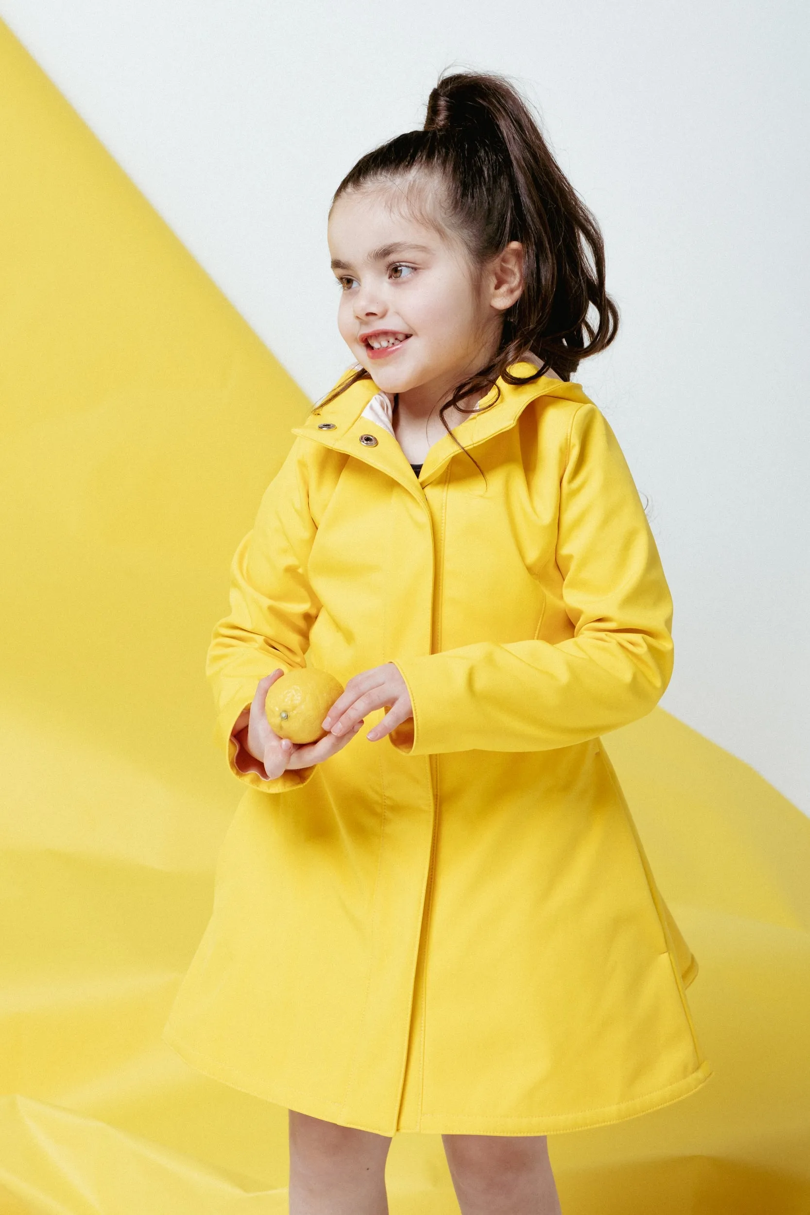 Kids' Yellow Sun Raincoat Yellow