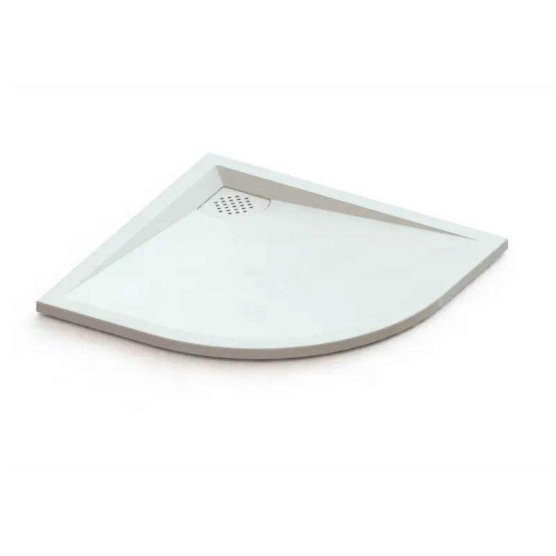 KineSurf Plus Quadrant Shower Trays Textured White with Colour Match Waste - choice of sizes