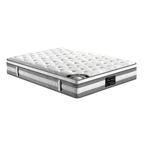 King Premium Package | Bedzy Luxe Austin King Bed Frame Turquoise, Plush Premium Euro Top Pocket Spring Mattress (Medium Firm) & Bamboo Mattress Topper!