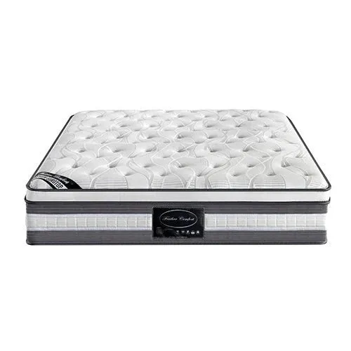 King Premium Package | Bedzy Luxe Austin King Bed Frame Turquoise, Plush Premium Euro Top Pocket Spring Mattress (Medium Firm) & Bamboo Mattress Topper!