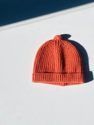 knit beanie | burnt orange