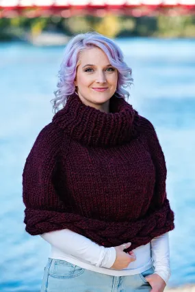 Knit Kit - Braided Poncho