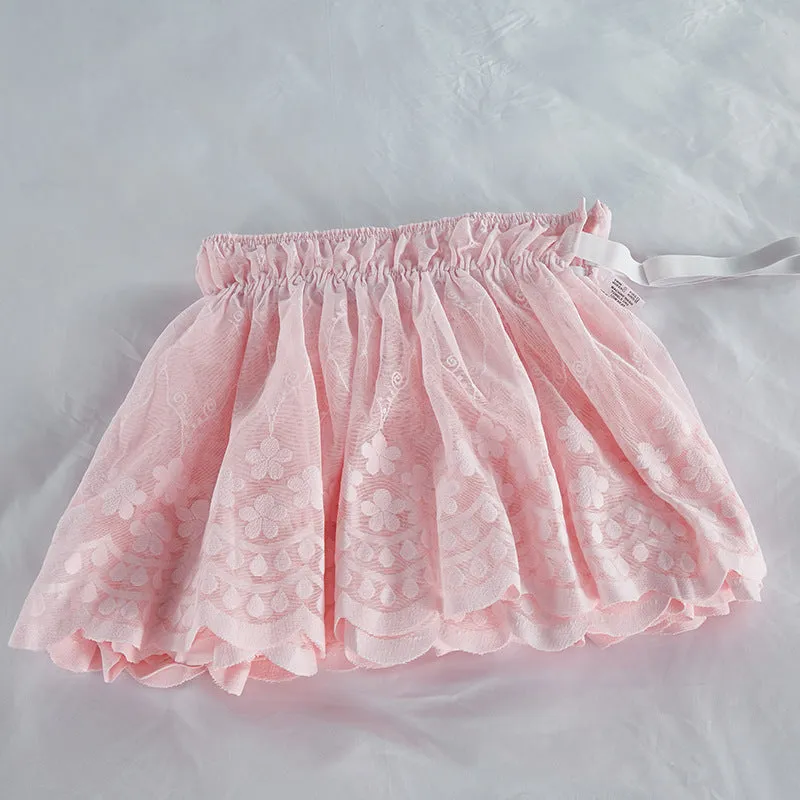 Lace Ruffle Bed Skirt Surrounding Elastic Bed Skirt