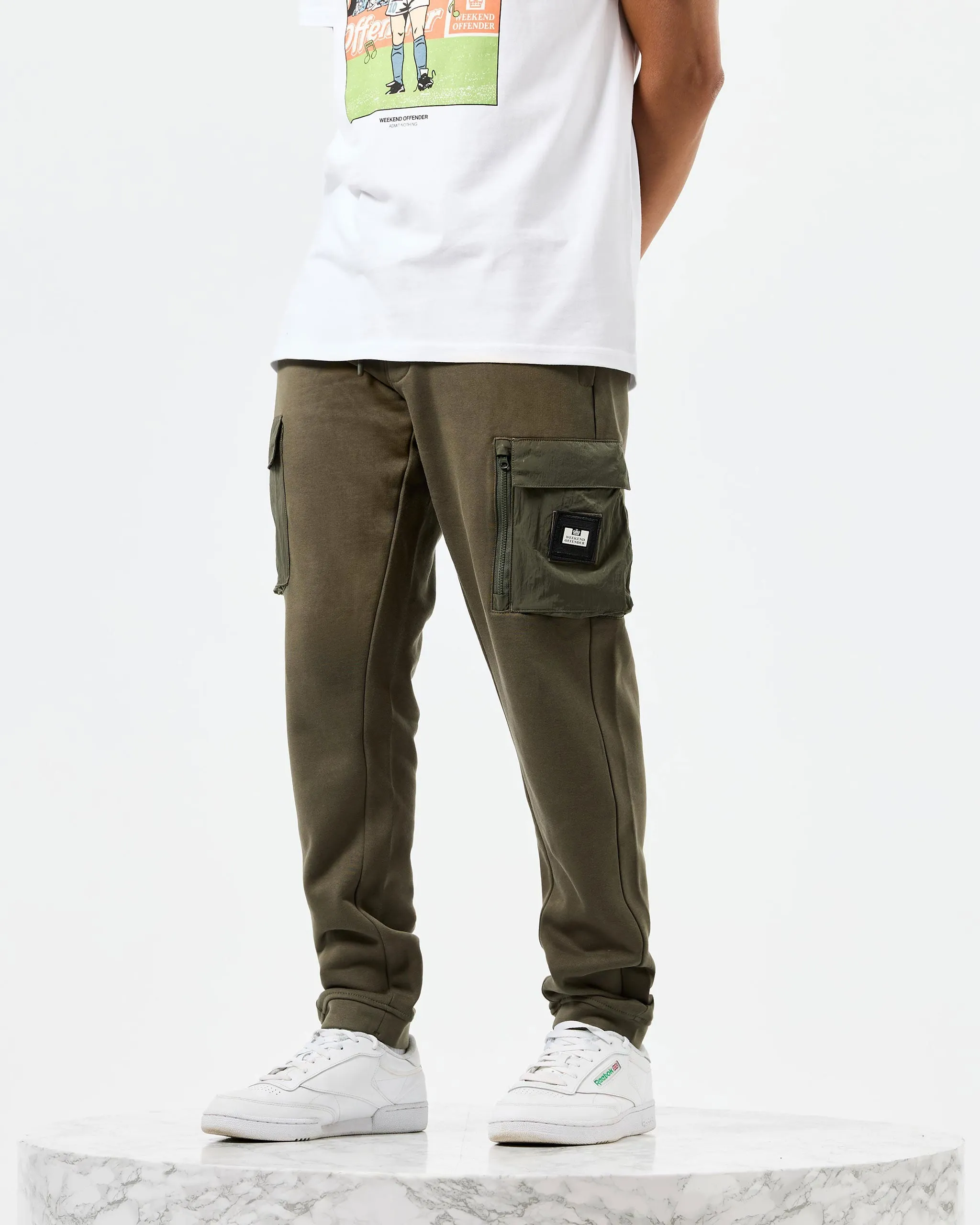 Lippi Cargo Jogger Pants Castle Green