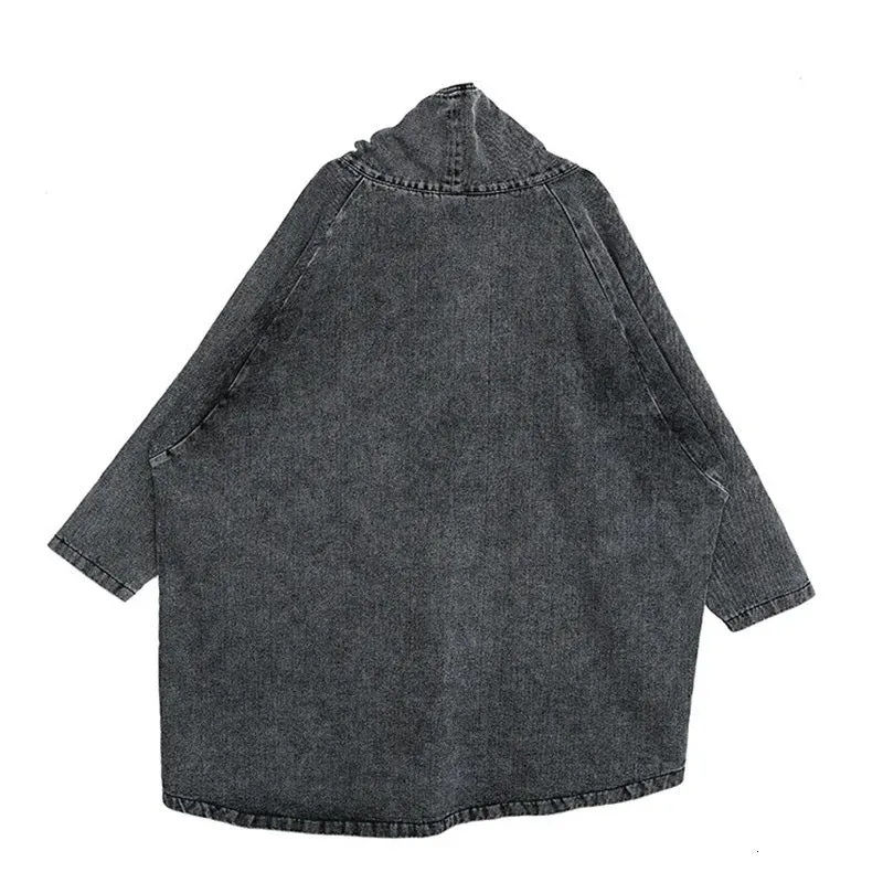 Maci Oversized Denim Poncho