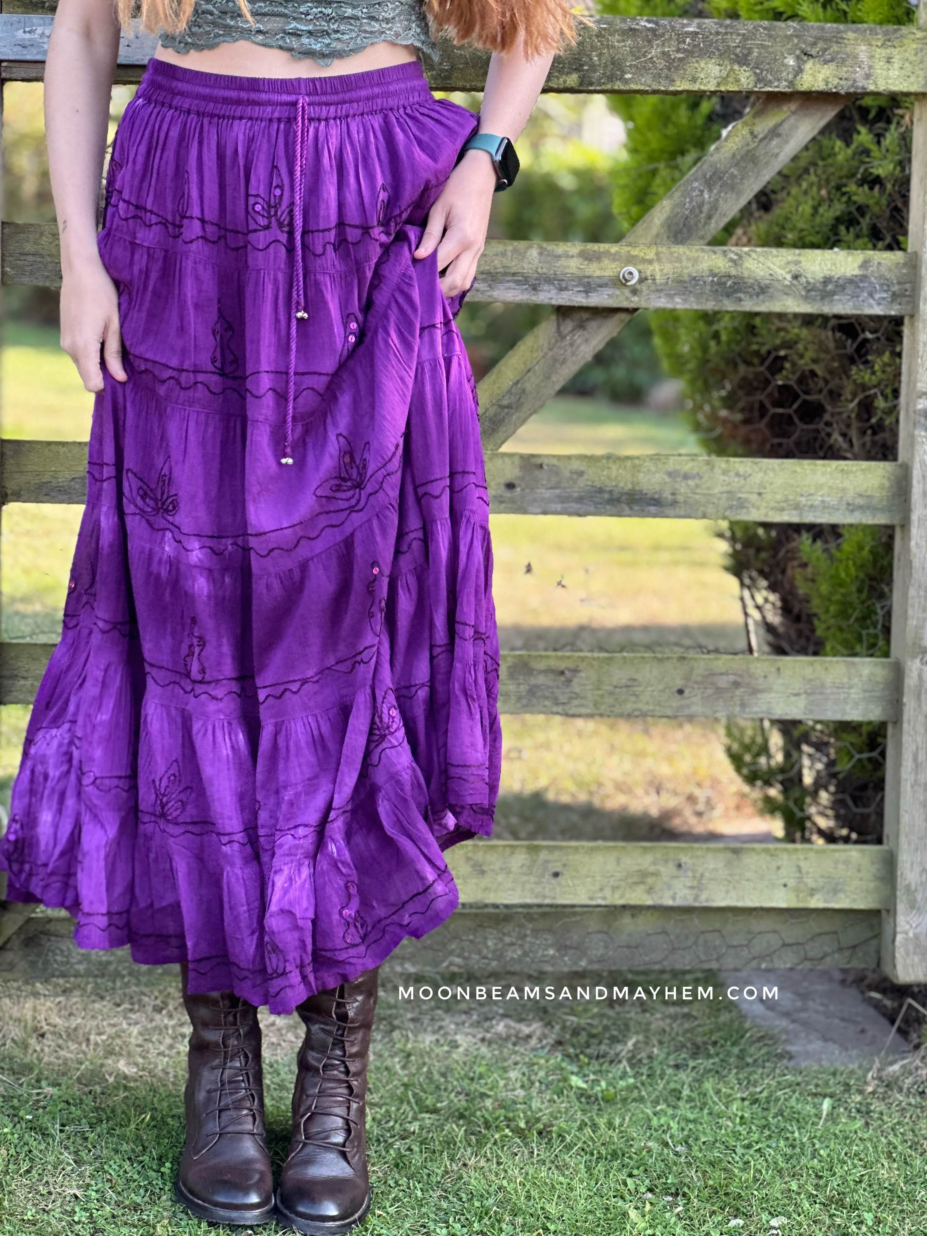 MAJESTIC PURPLE ROSELLA SKIRT