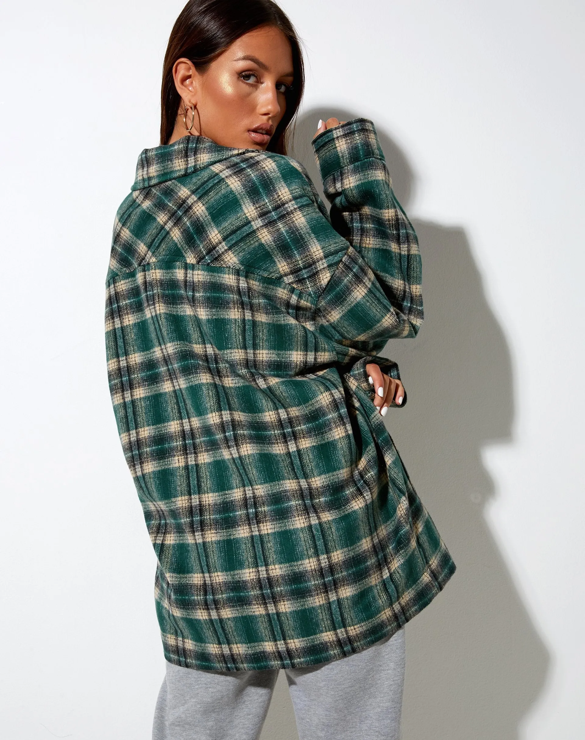 Marcel Shirt in Check Green Black