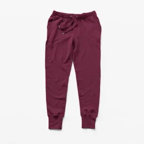 Maroon cotton joggers for Men