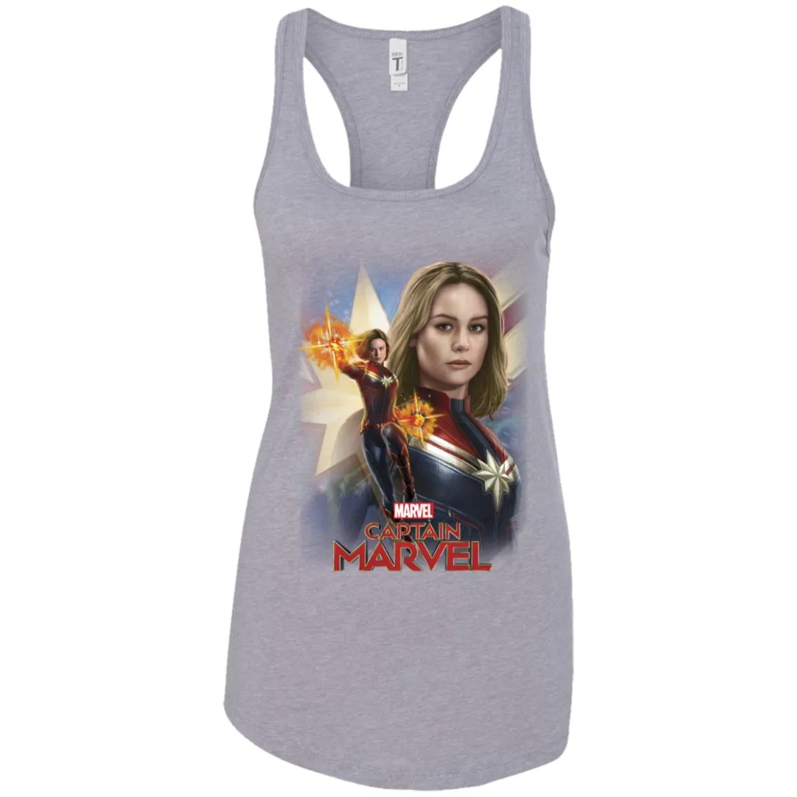 Marvel Captain Marvel Powers Portrait Women Tank Top