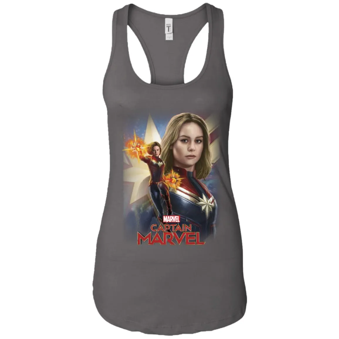 Marvel Captain Marvel Powers Portrait Women Tank Top