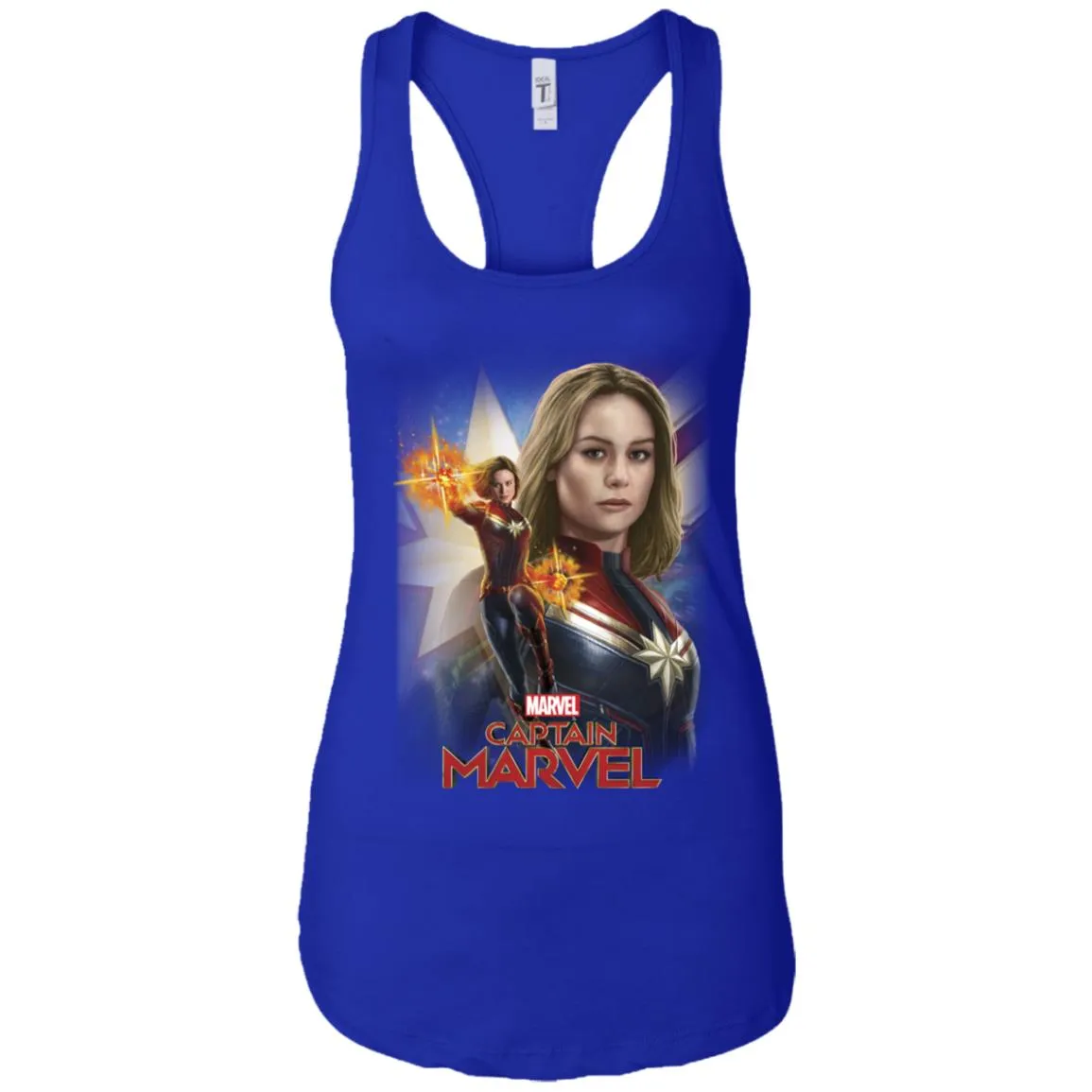 Marvel Captain Marvel Powers Portrait Women Tank Top