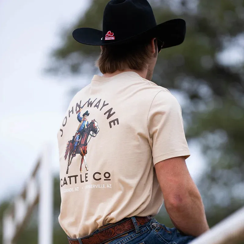 Men's Hooey "John Wayne" Tan T-shirt - HT1700TN