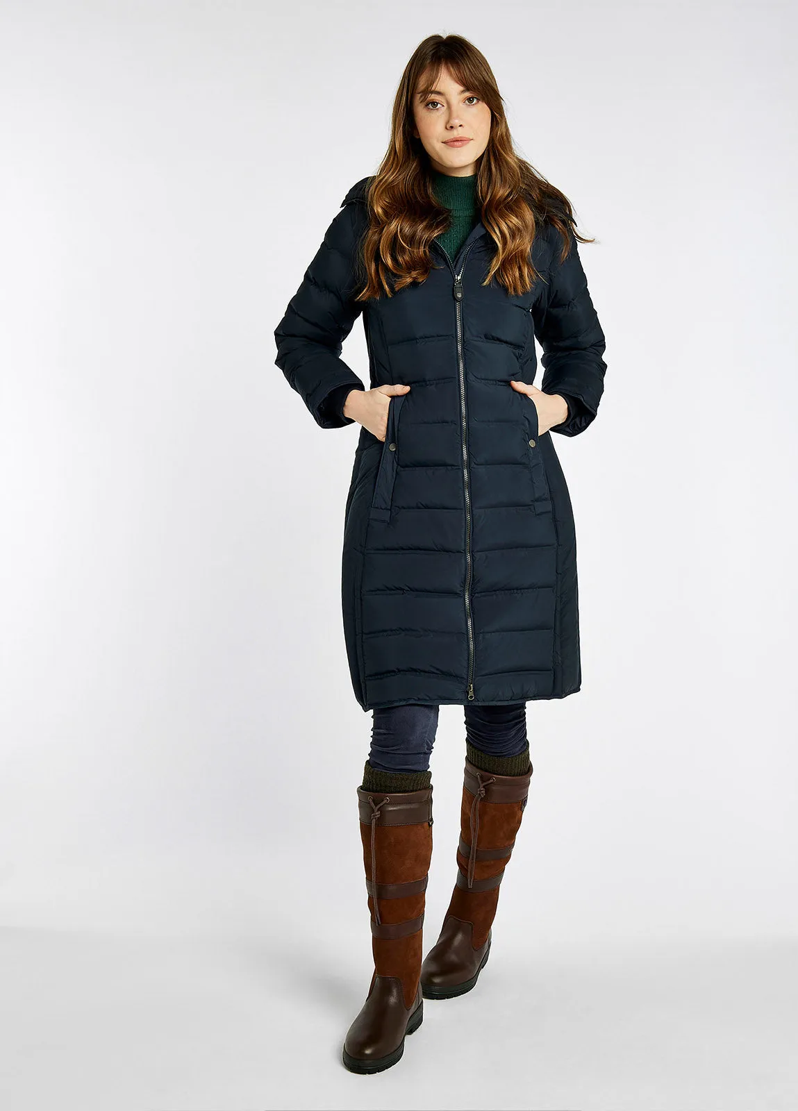 Meyers Long Length Coat Navy