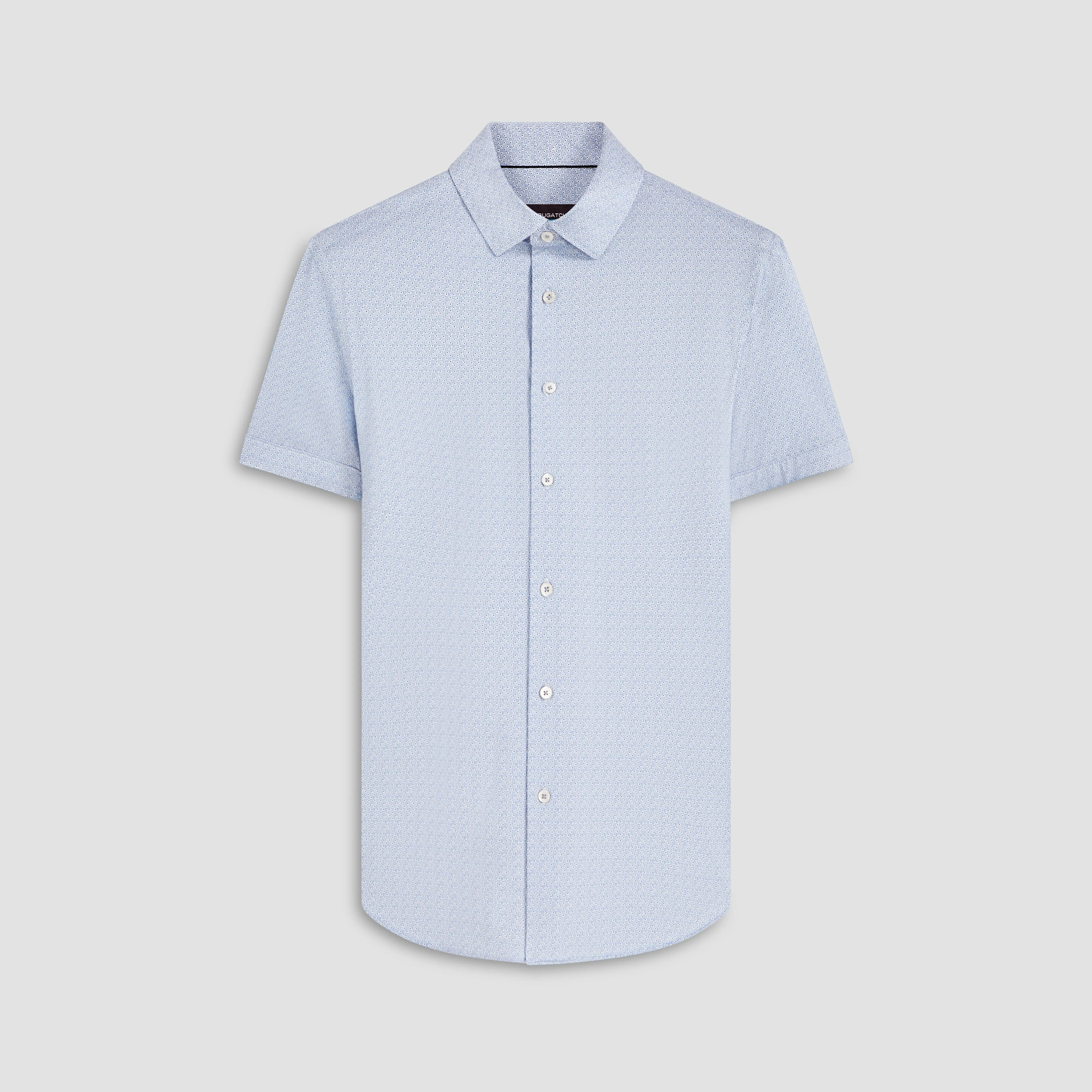 Miles Bull's Eye Print OoohCotton Short Sleeve Shirt