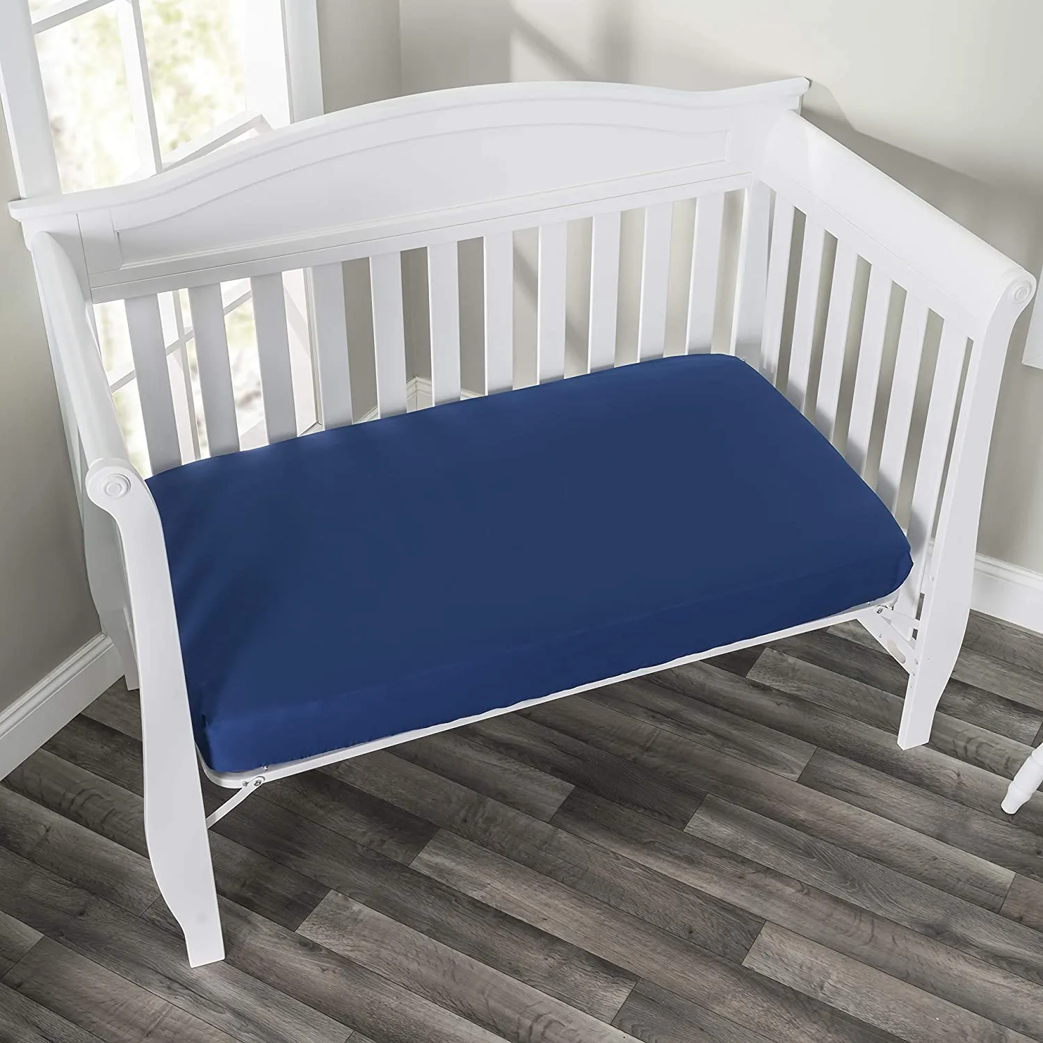 Navy 4 Piece Crib Bedding Set