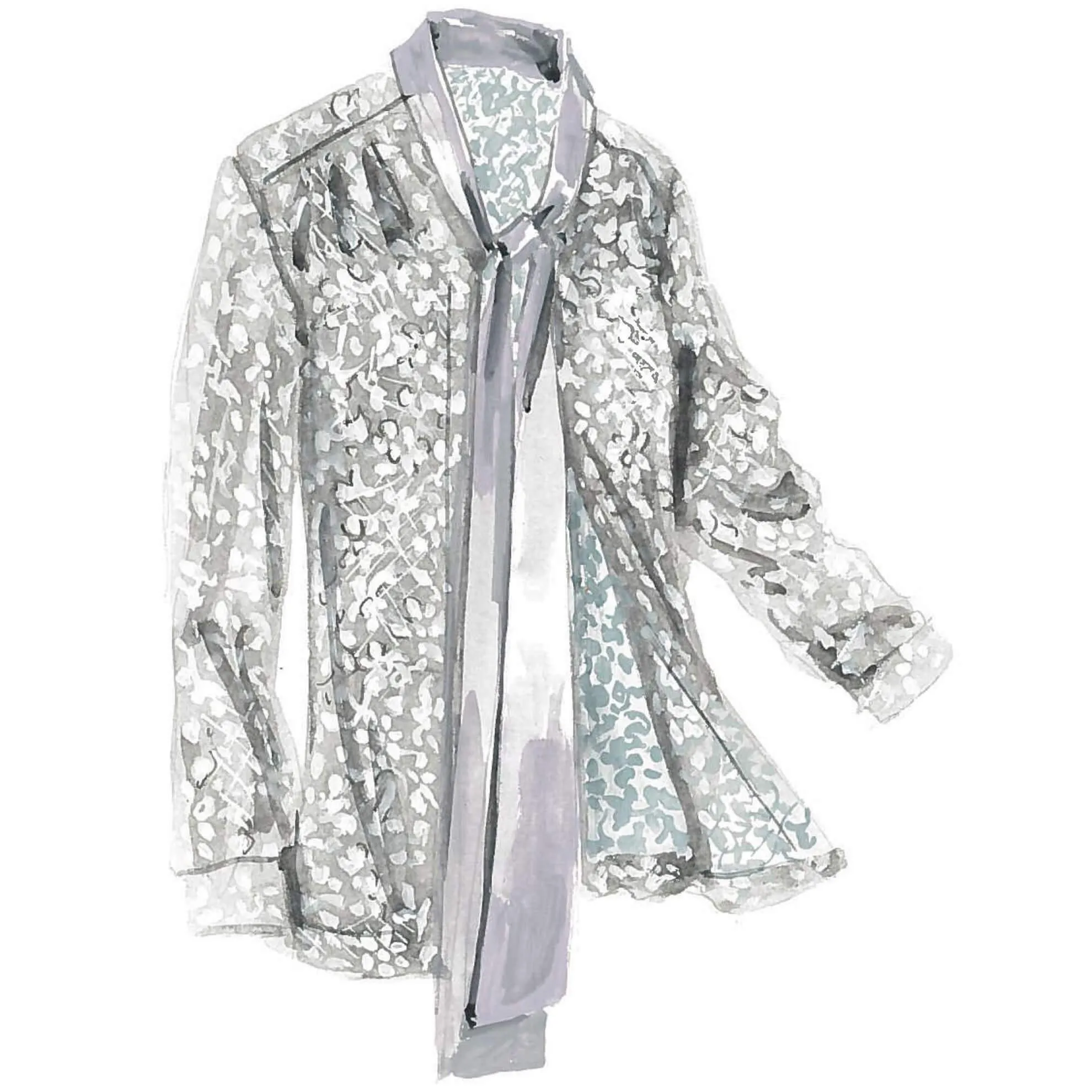 Necktie Lace Jacket