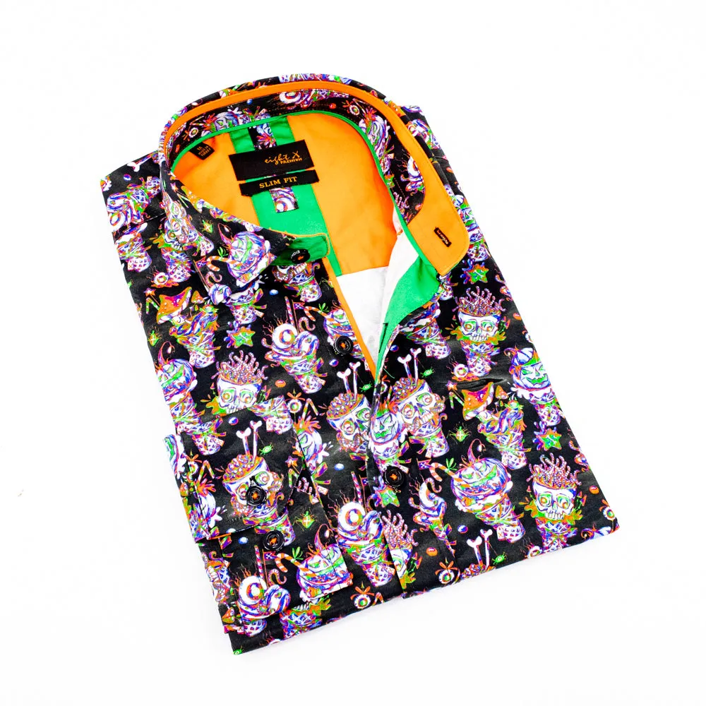 Neon Fiesta Button Down Shirt