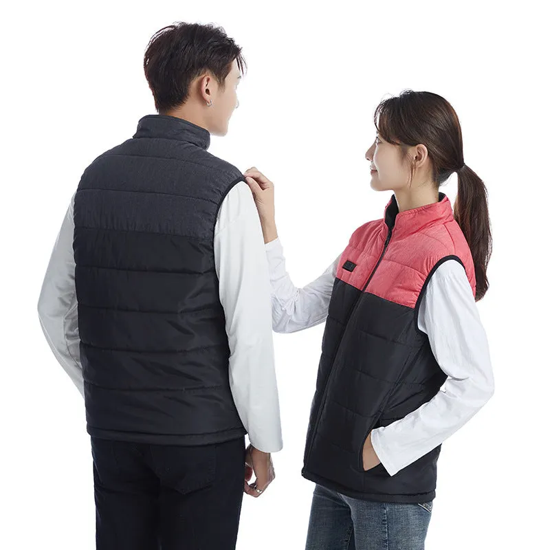 New autumn and winter intelligent heating vest for men and women, graphene electric heating vest for outdoor warmth, suitable for couples