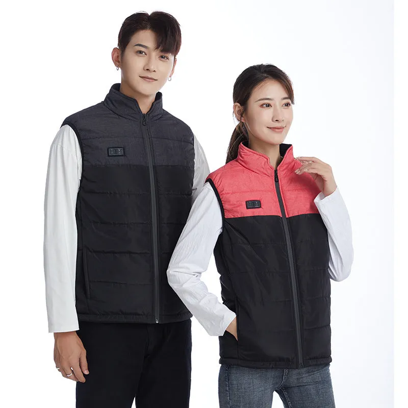 New autumn and winter intelligent heating vest for men and women, graphene electric heating vest for outdoor warmth, suitable for couples