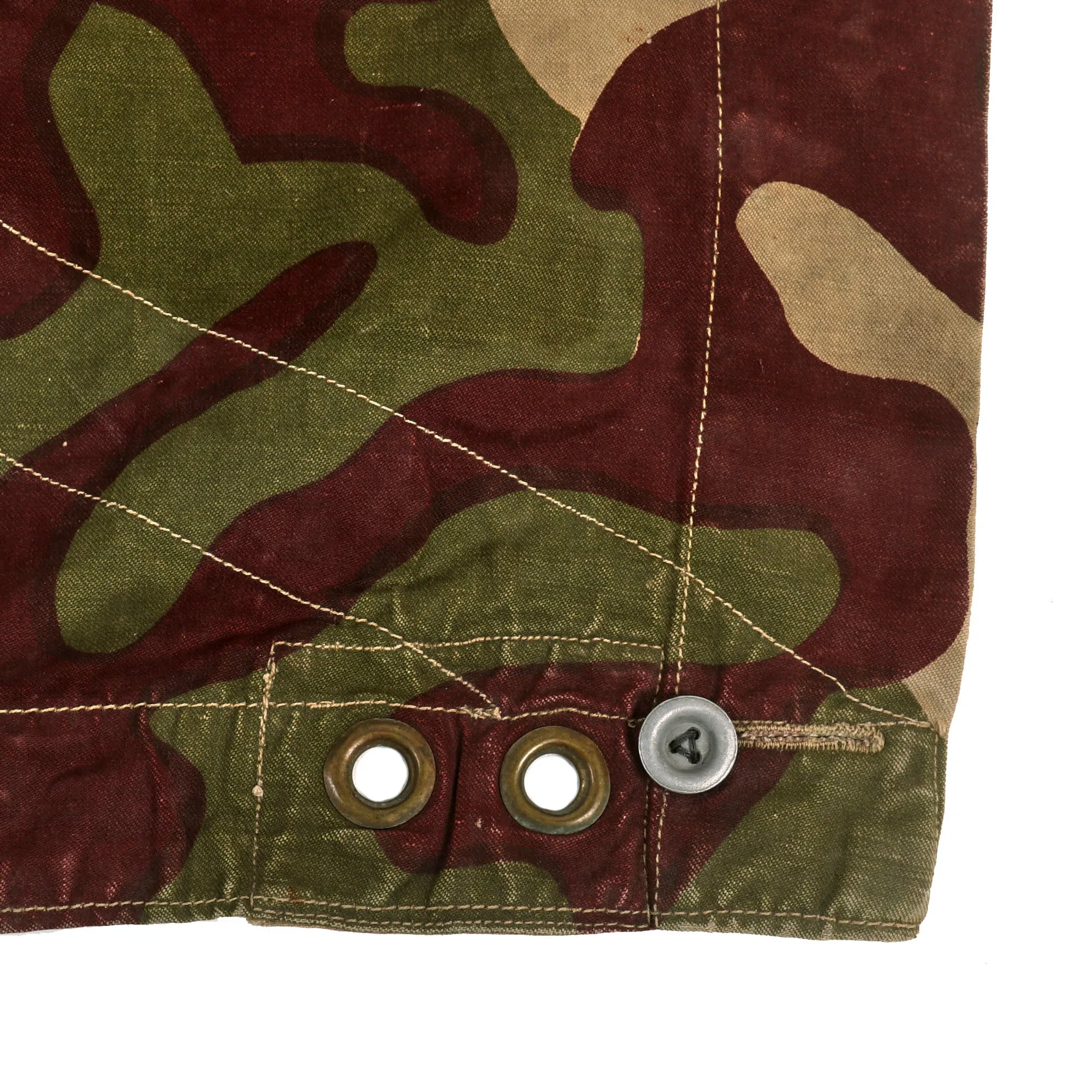 Original Rare Hungarian WWII 1939 Dated Lavvu Shelter Half Jacket with M1938 Pattern Camouflage