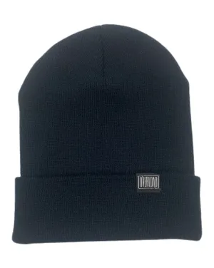 Overload Clip Tag Cuffed Beanie - Black