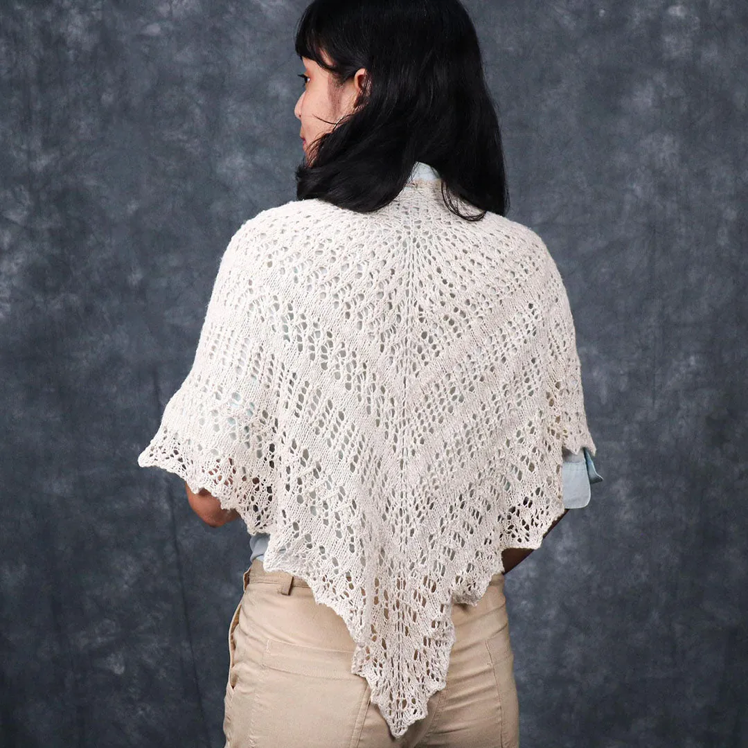 Pearl Triangle Shawl Knitting Pattern