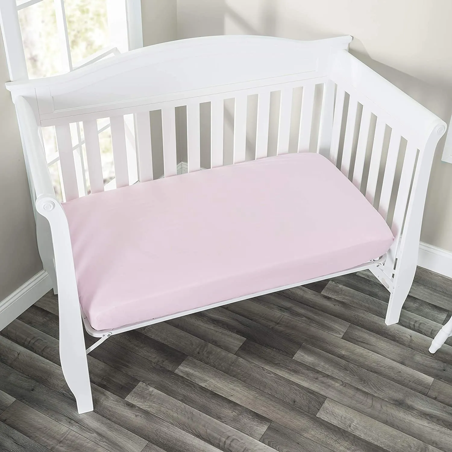 Pink 4 Piece Crib Bedding Set