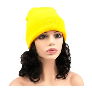 Plain Colour Beanie - Yellow