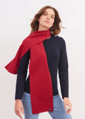 Plain scarf - in pure new wool (MEDOC)