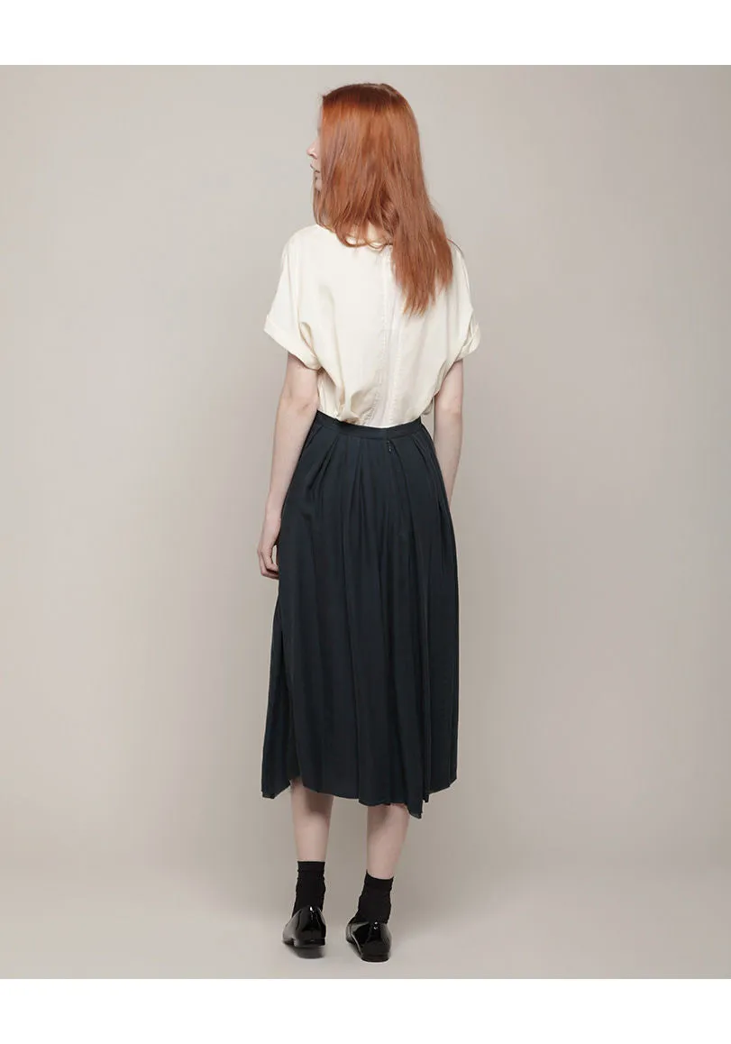 Pleated Full Skirt