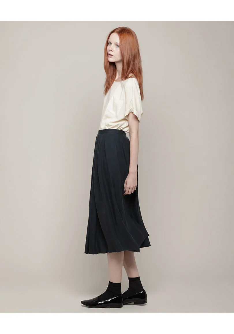 Pleated Full Skirt