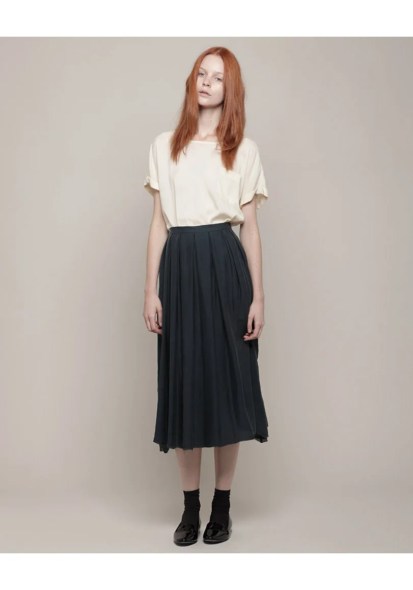 Pleated Full Skirt