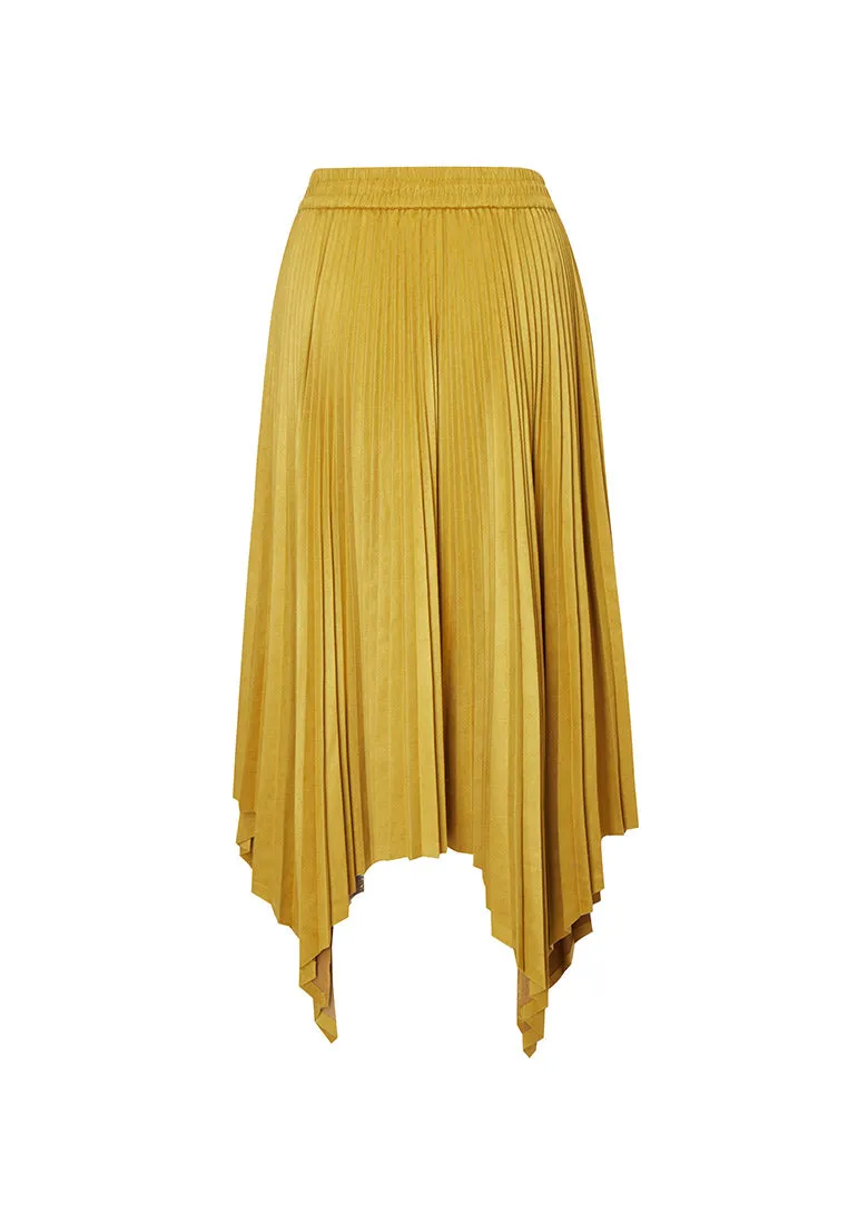 Poised Asymmetric Pleated Skirt 3.0