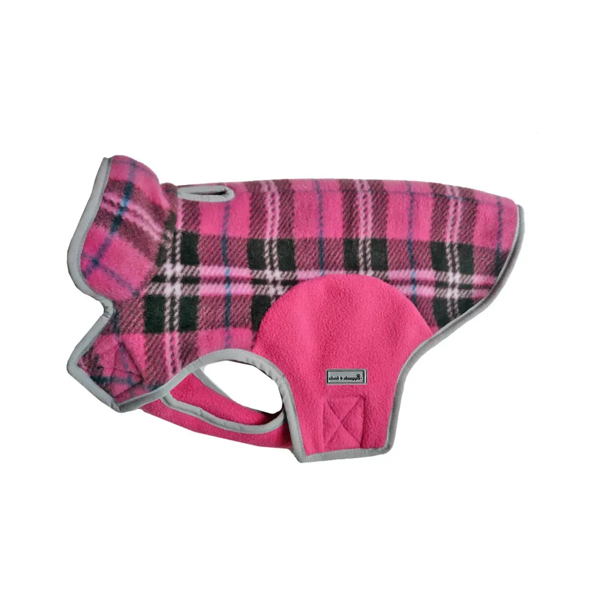 Precision Fit™ Plaid Fleece Dog Coat Jacket 6 LBS to 130 LBS