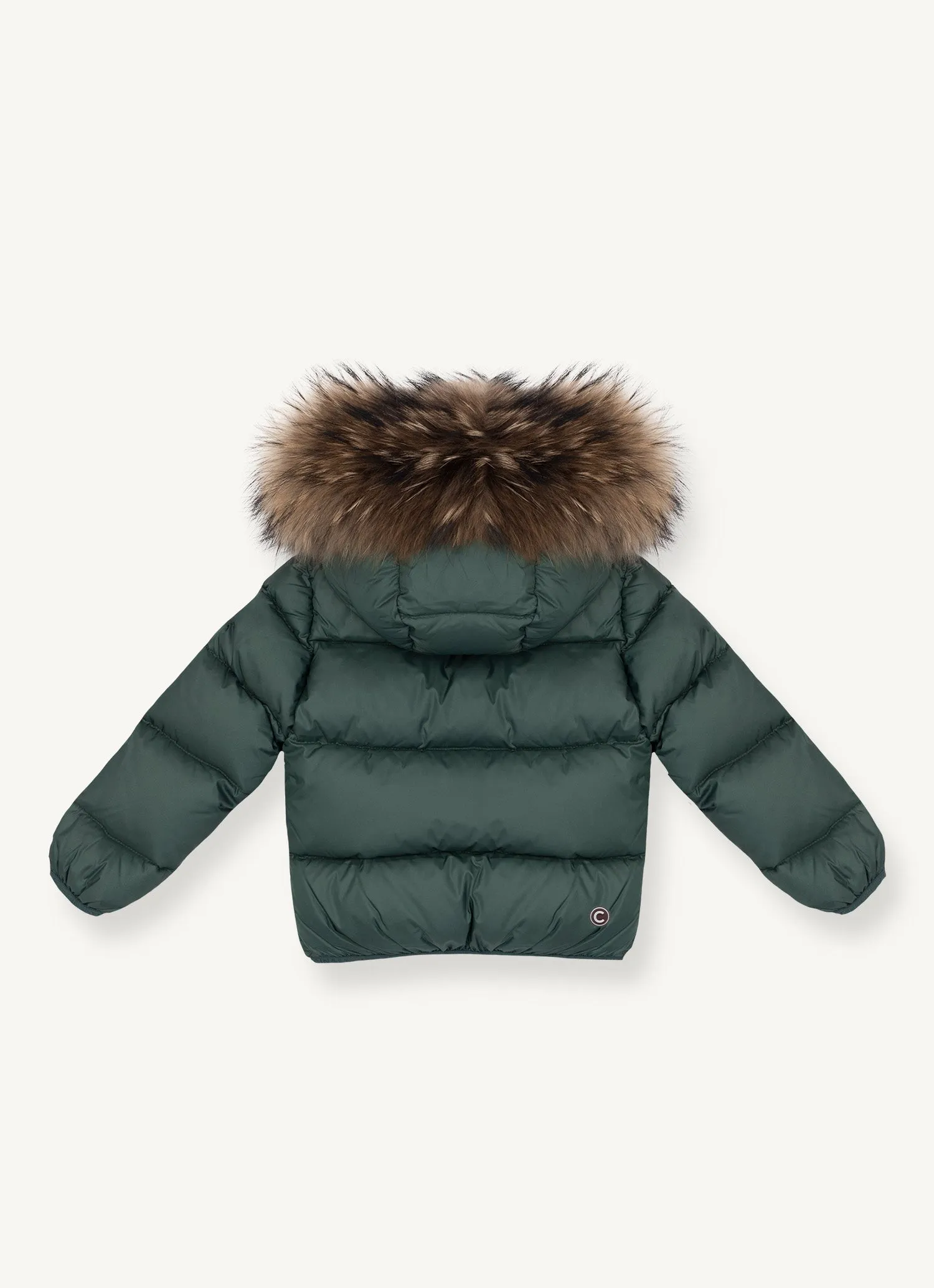 Puffer Parka with Fur - Green