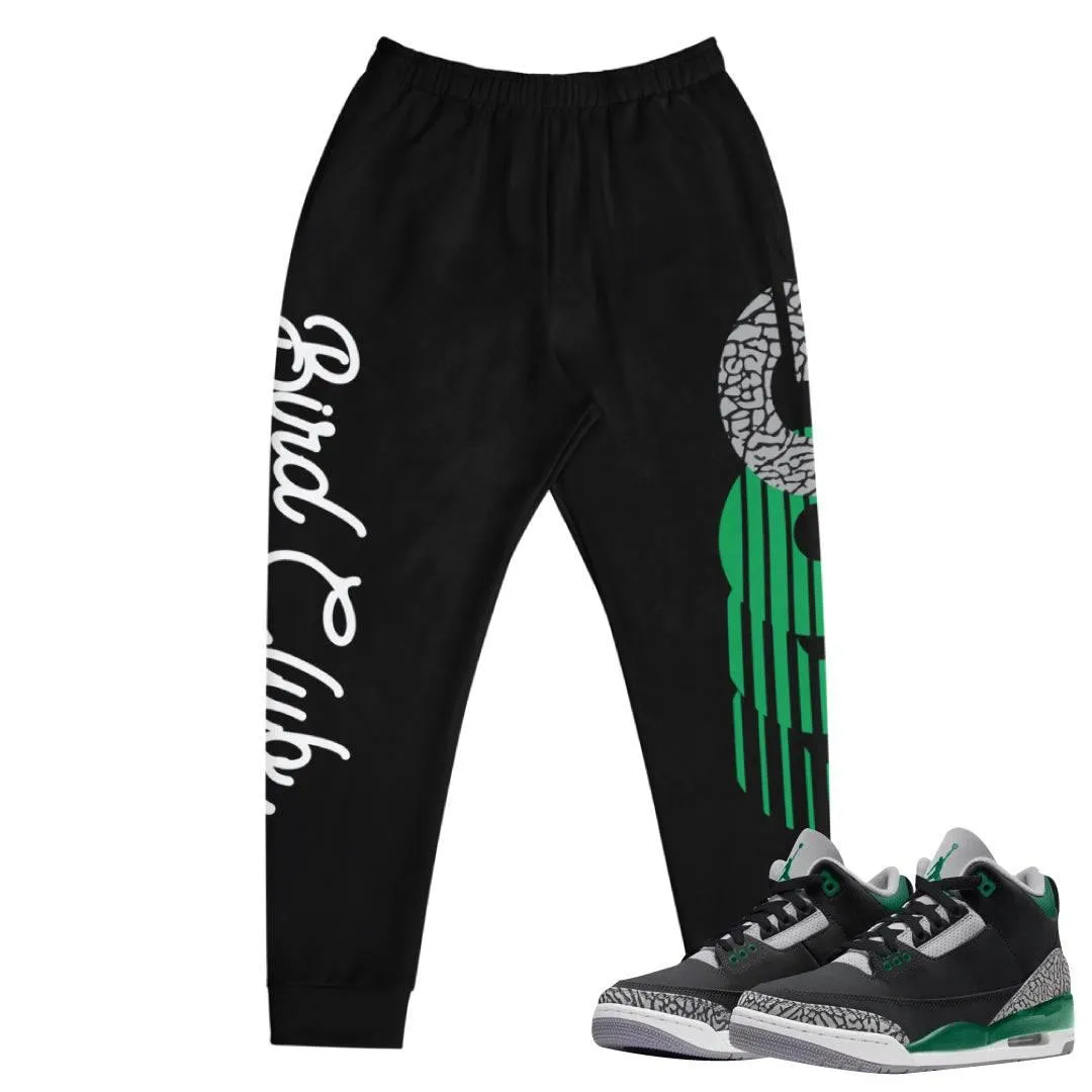 Retro 3 Pine Green Joggers