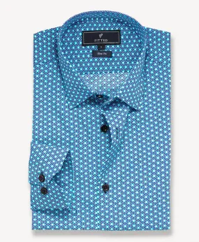 Retro Printed Shirt (Slim Fit)