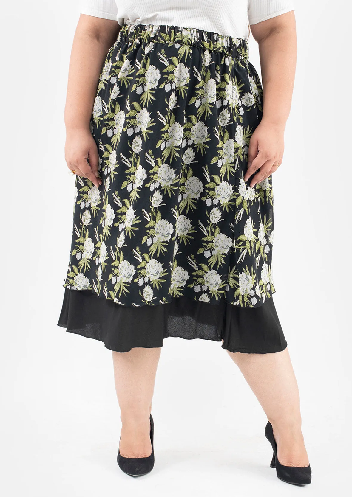 Reversible Skirt With Elasticated Waist