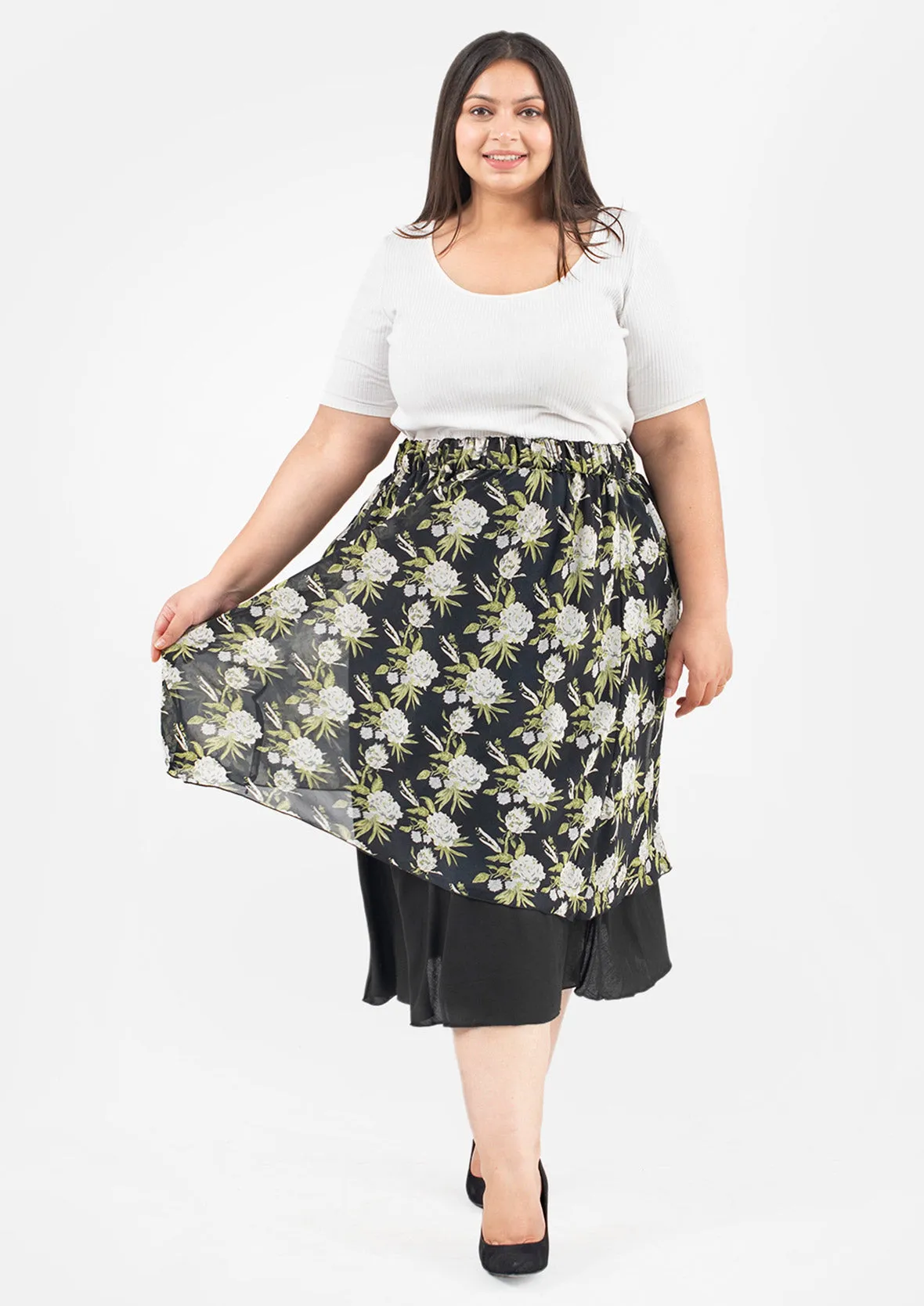 Reversible Skirt With Elasticated Waist