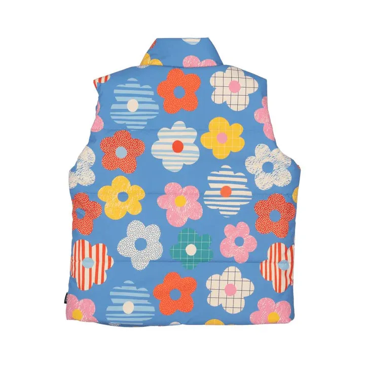 Rock Your Baby - Happy Flowers Padded Vest With Lining